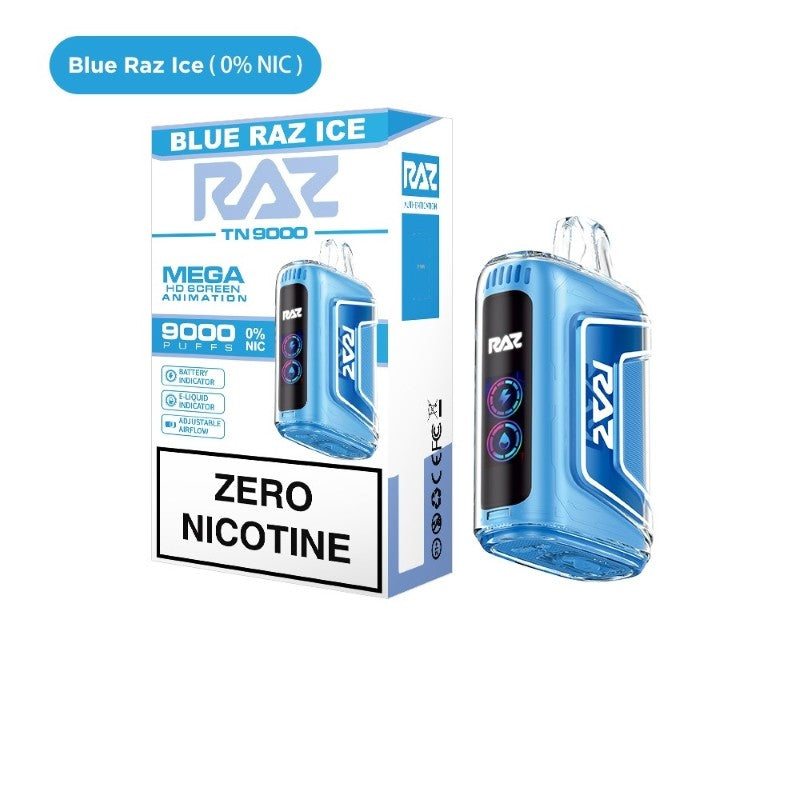 RAZ TN9000 ZERO Nicotine Disposable Vape cloudvapehub.com RAZ TN9000 ZERO Nicotine Disposable Vape cloudvapehub.com