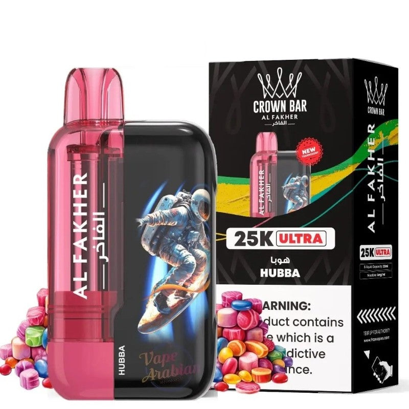 AL Fakher Crown Bar 25K Disposable Vape 22ml 0.5% cloudvapehub.com AL Fakher Crown Bar 25K Disposable Vape 22ml 0.5% cloudvapehub.com