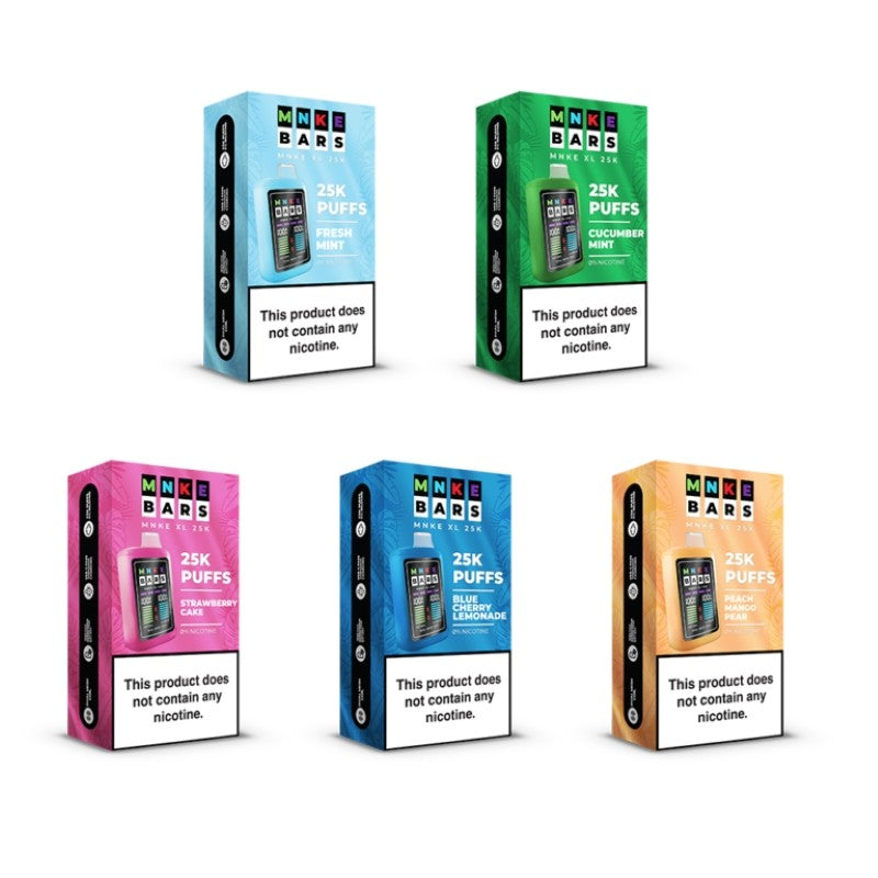 MNKE Bars XL 25K Zero Nicotine Disposable Vape